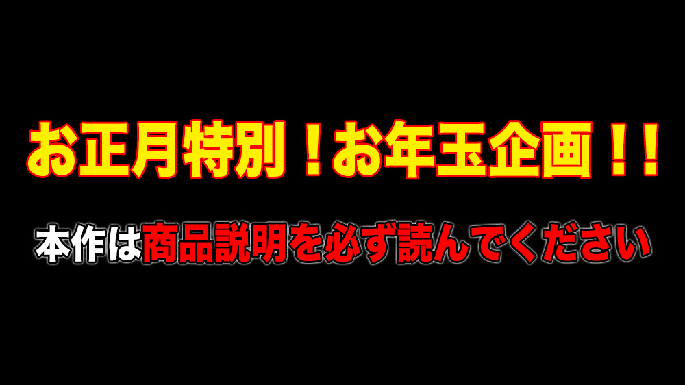 お好きな動画を無料でもう1本!?超お得なお年玉特別企画!!詳しくは商品説明をご覧くださいm(_ _)m