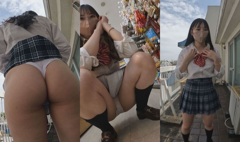 コンビニパンチラ★尾行「美形な制服美女を動画でゆする」