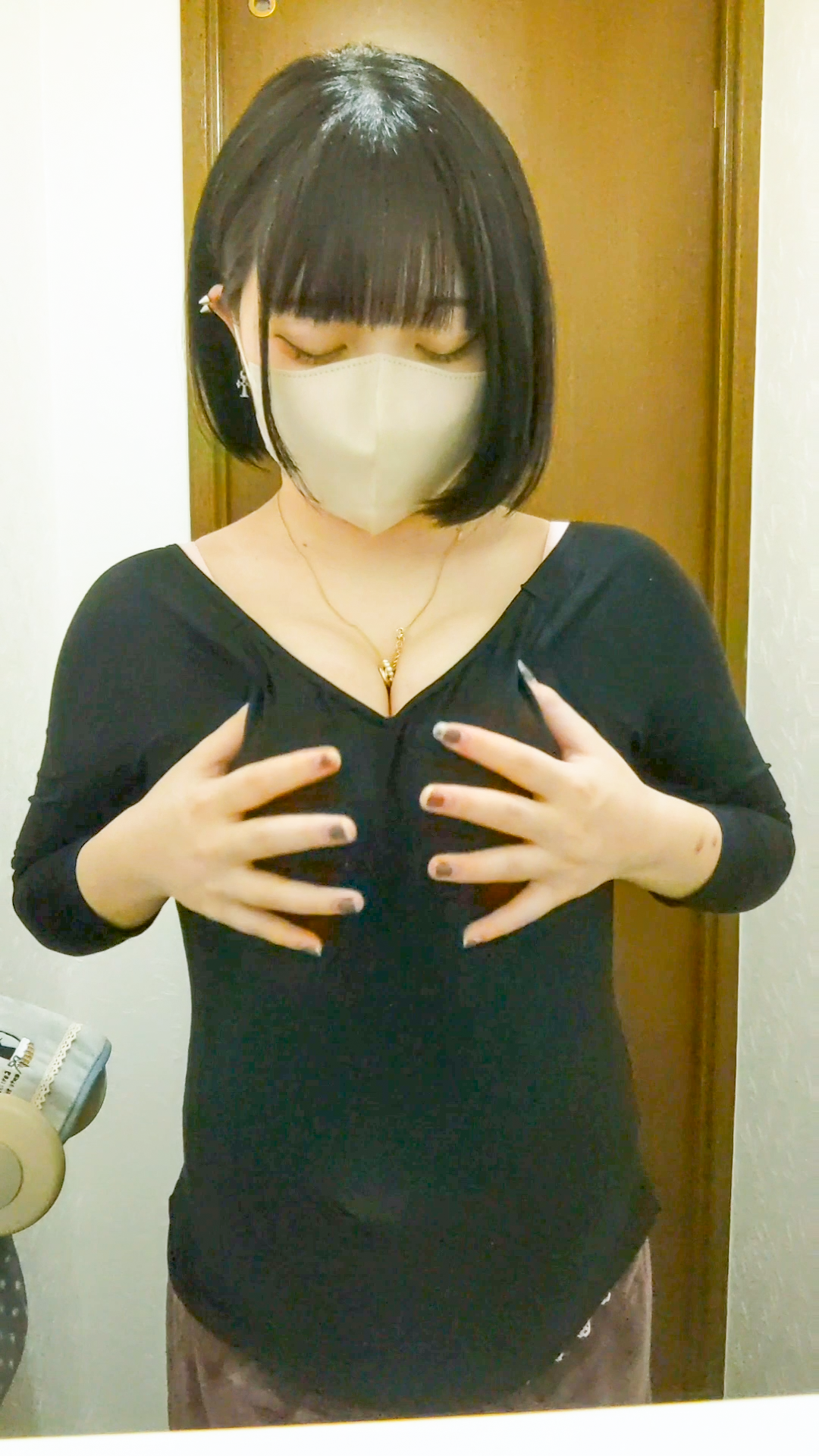 【無付】小柄清楚爆発乳輪剛毛２かつてない妊婦！かわいくて真っ黒乳首でぼってりお腹のギャップがたまりません！※レビュー特典「もろ」、「かわいい妊婦オナ」