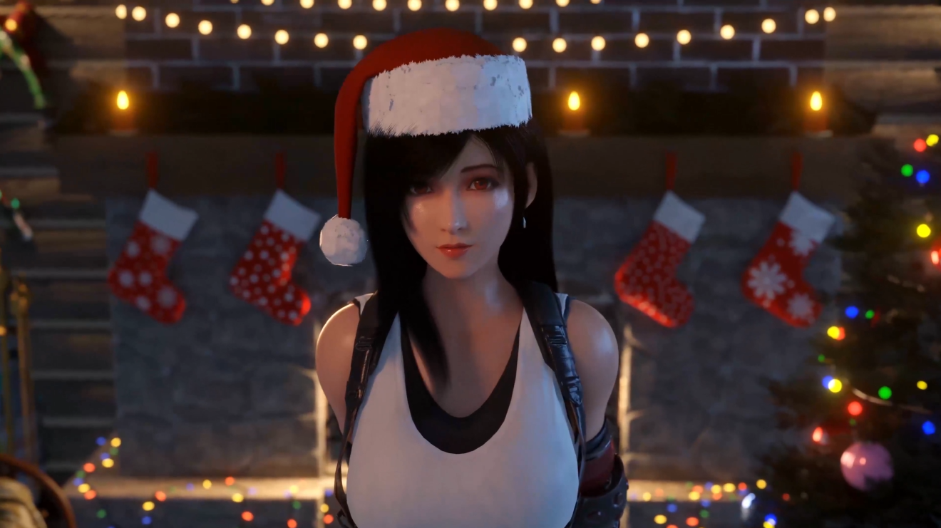 【無】3D animation★聖夜にサンタコスプレの彼女と騎乗位で果てる！/Santa Cosplay Cowgirl